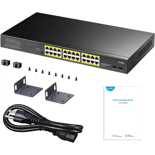 Коммутатор Cudy GS1028PS2 24-Gigabit PoE+ Switch with 4 Uplink Gig Ports and 2 Gig SFP Slots 300W - фото 5