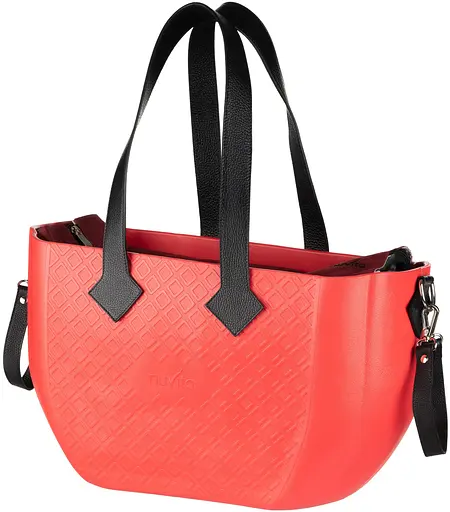 Сумка MyMia ручки кожа, коврик, ремни для коляски, красно-черный Nuvita det0018672 - фото 1