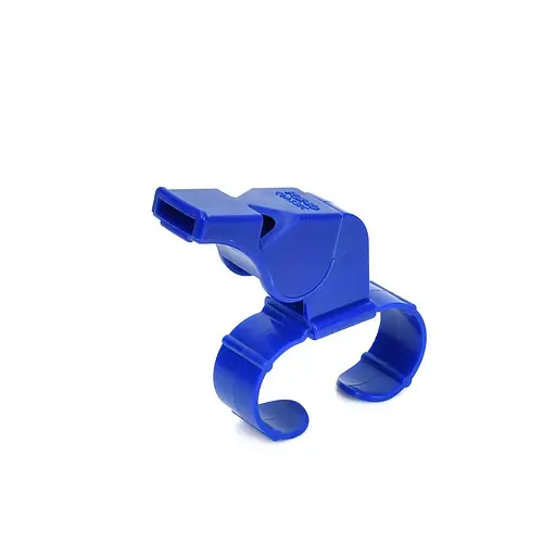 Свисток, 6x7x2 см, с креплением для пальцев, пластик (в ассортименте)