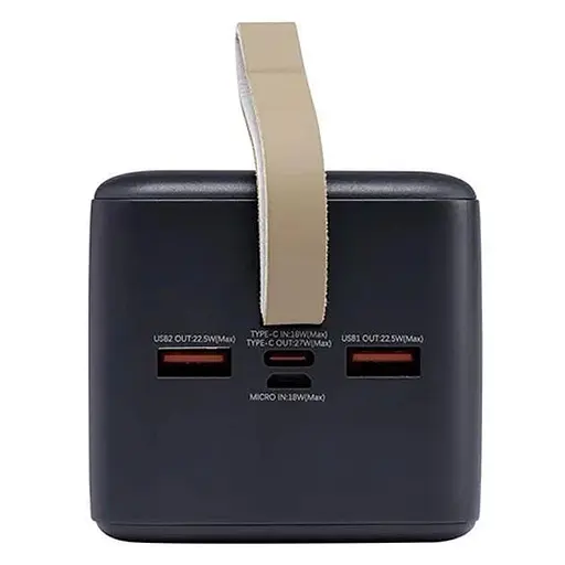 Павербанк Remax RPP-117 / 50000 мАг / до 27Вт / USB-C + USB-A + Micro-USB / PD+QC / Чорний - фото 3