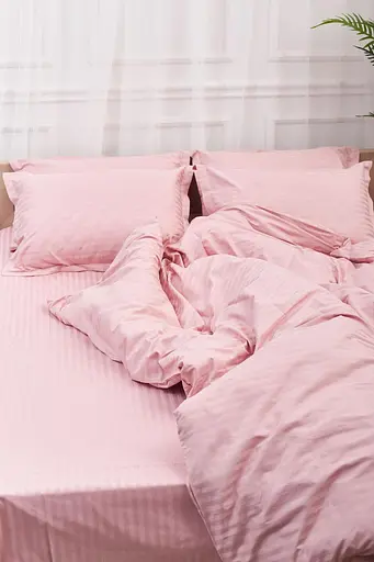 Підковдра Moon&Star Satin Stripe Stripe Pink Двоспальна 175x210 см - фото 4