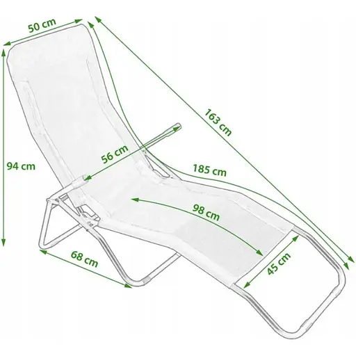 Кресло-шезлонг Jumi раскладной серый - фото 6