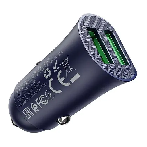 Зарядний пристрій Hoco Z39 QC3.0 2 x USB/18W - фото 3