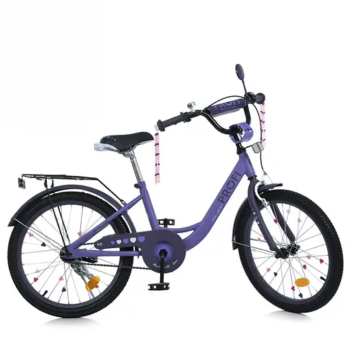 Велосипед дитячий MB 20043-1 колеса 20 дюймів, фіолетовий
