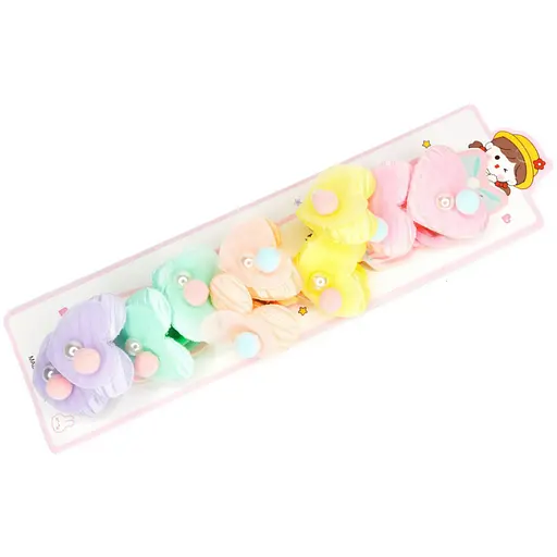 Резинка для волосся дитяча М'які сердечка La-beauty 0108-413, 10 штук - фото 1