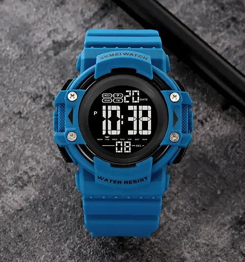 Годинник чоловічий спортивний наручний Skmei 2195 (Синій) - фото 4