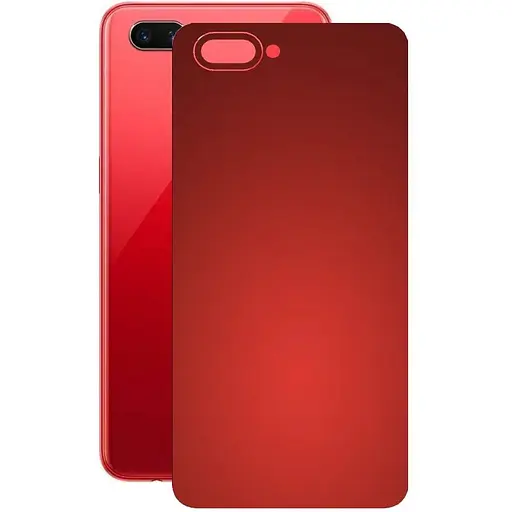 Захисна плівка StatusSKIN для Oppo A12e Корпус Вініл червона матова - фото 1