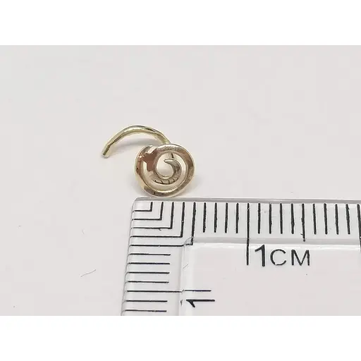 Золота сережка-пірсинг Dear в ніс Dear. 1028 - фото 5