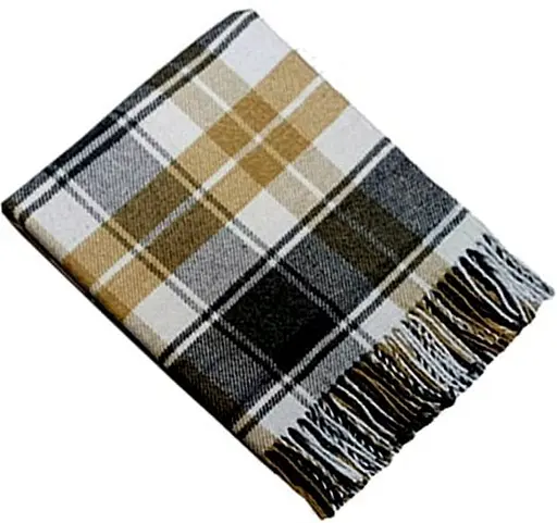 Плед бавовняний Vladi Валенсія Picnic 140х200 біло-каст-пісок - фото 1