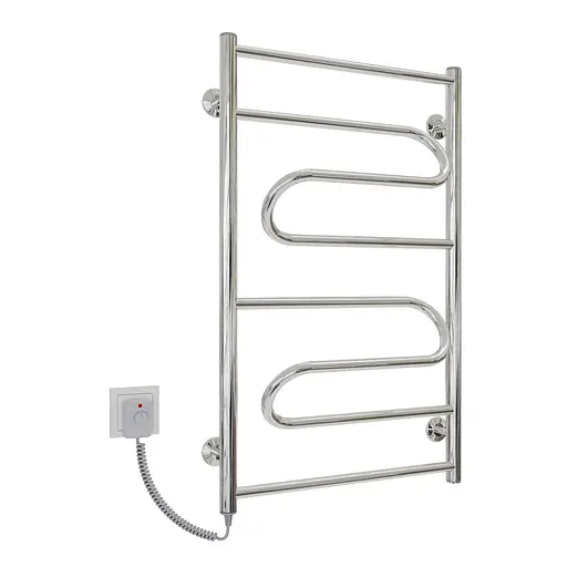 Электрический полотенцесушитель Kosser Илюзия 800x500/3 EL рег. ДІ02ЕL, Хром, Левое - фото 1