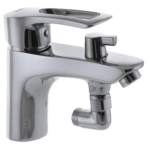 Смеситель для умывальника с гигиеническим душем Haiba Hansberg 001 HB0821, Хром - фото 1