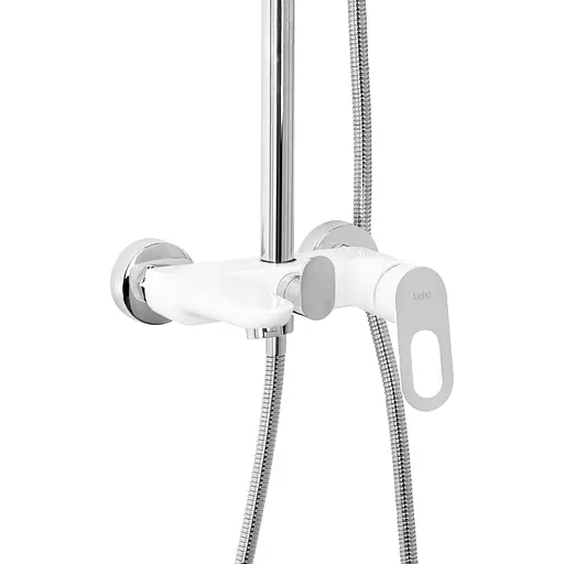 Душова система універсальна Lidz Latwa 1030 на три споживача (з виливом) (k35) LDLAT1030WHI45427 White, Білий - фото 3