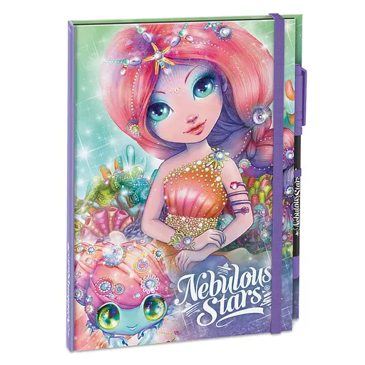 Блокнот черные листы Делюкс Коралия Nebulous Stars 11583-3 с ручкой - фото 1