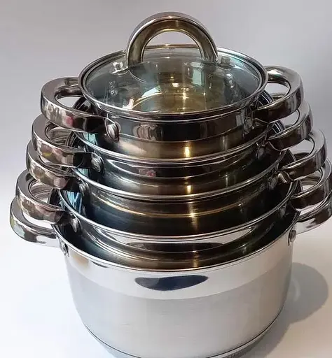 Набор кастрюль из нержавеющей стали Styleberg 2185 10 предметов для всех видов плит - фото 3