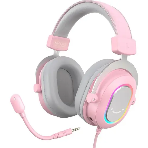 Игровые наушники Fifine H6 RGB 7.1 Pink [113869] - фото 2
