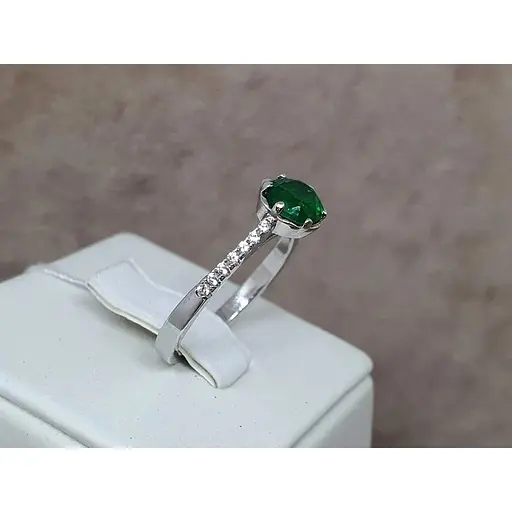 Серебряное кольцо TOP Silver с фианитом. 9510168З 17,5 - фото 3