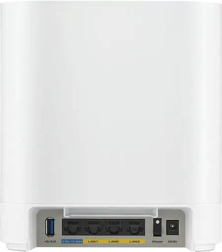 ASUS Система WiFi-Mesh ExpertWiFi EBM68 AX7800, 3xGE LAN, 1x2.5GE WAN, 1xUSB3.2, 1мод, білий - фото 3