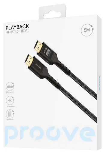 Кабель Proove PlayBack HDMI to HDMI 5m Black (DCP520003601)