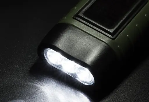 Динамо аварійний ліхтарик + microUSB (Зелений) - фото 8