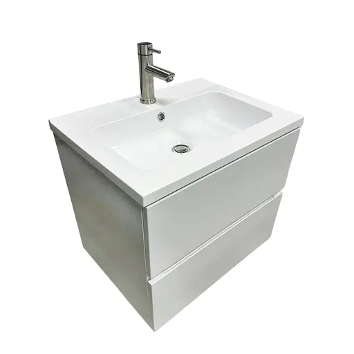 Раковина накладна Adamant FLATE 60, прямокутна, з сифоном Click-Clack + змішувач (4824296207701) - фото 5