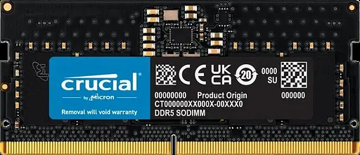 Модуль пам'яті Crucial DDR5 16GB DDR5-5600 SODIMM CL46 (CT16G56C46S5) - фото 1