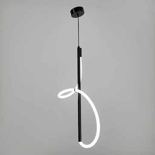 Чорний підвіс із неоном 80 см 35 Вт | Арт. CU 22N/800 BK | Line F - фото 1