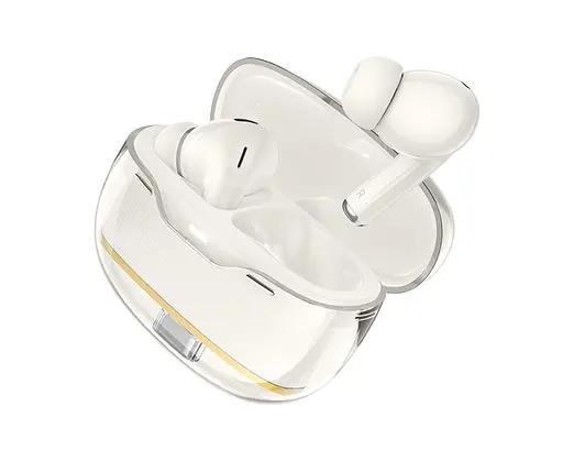 Беспроводные TWS наушники Hoco EW54 вакуумные white - фото 3