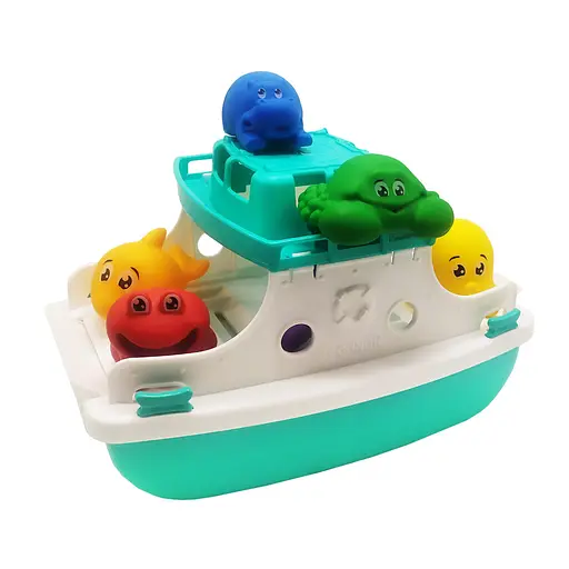 Набор для ванной "Паром" ТехноК 7938TXK, 6 животных Бирюзовый