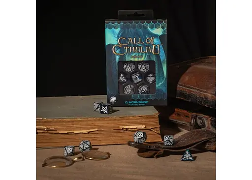Набір кубиків Call of Cthulhu Abyssal & white Dice Set , 7 шт. (SCTH3F) - фото 2