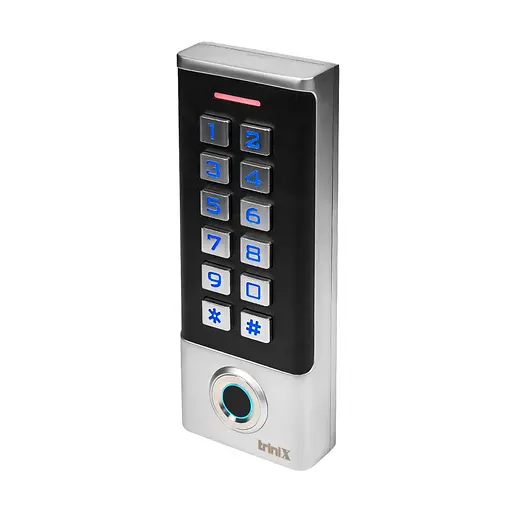 Клавіатура з контролером і зчитувачем відбитків пальців та карт Mifare Trinix TRK-1102MFW (71-00006) - фото 2