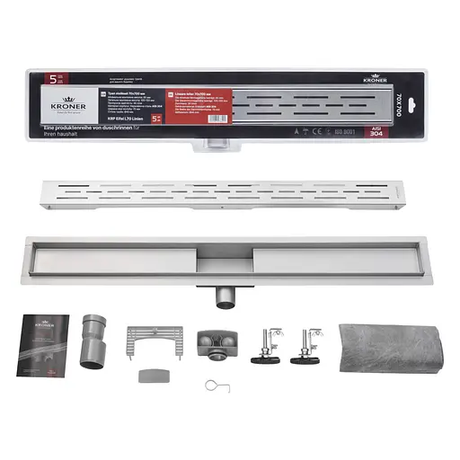 Линейный трап Kroner KRP Eifel L70 Linien с сухим затвором (CV034169) - фото 4