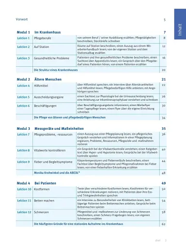 Menschen im Beruf. Pflege A2, Kursbuch + CD - фото 3