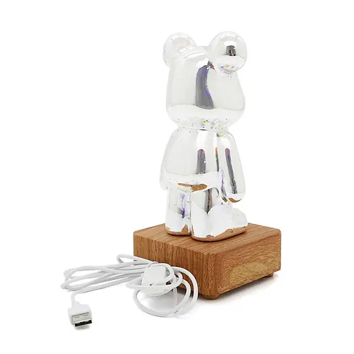 Ночник YT-197 Мишка+ Bluetooth колонка, USB кабель, RGB, Box - фото 4