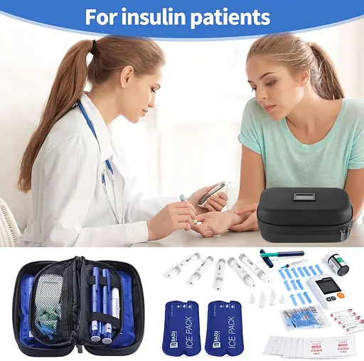 Инсулиновый кулер Дорожный чехол TSA Approved Охлаждаемый холодильник для путешествий с термометром - фото 4