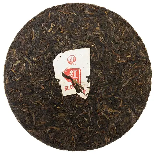Шен пуер Сягуань Червона мітка метал 2013 р. - млинець, 357 г - фото 6