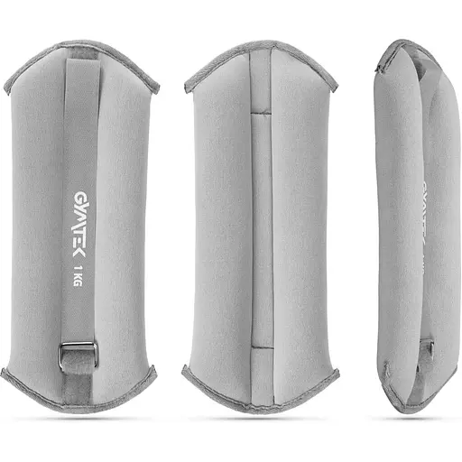 Обважнювачі Gymtek для рук і ніг 2 х 1 сірий - фото 2