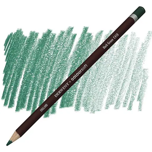 Карандаш цветной Derwent Coloursoft С410 Темно-зеленый
