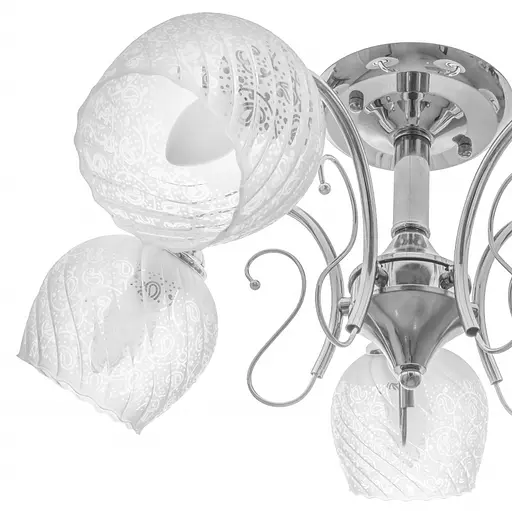 Люстра стельова Brille в спальню E27 60W CH (LK-567C/5) - фото 5