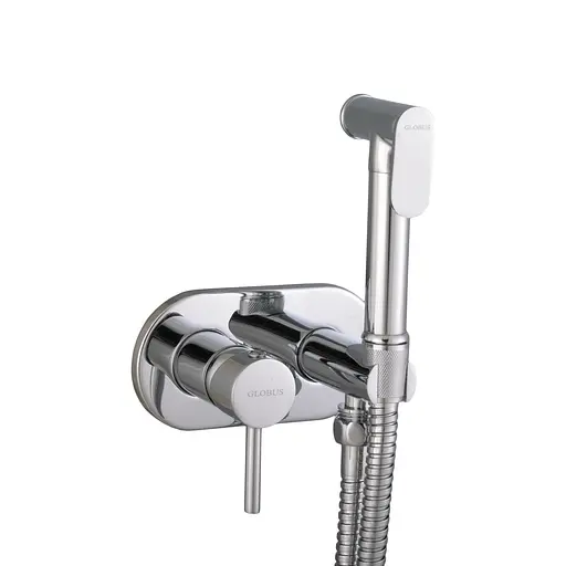Набір гігієнічного душа прихованого монтажу Globus Lux GLN-2-106MIX, Хром - фото 4