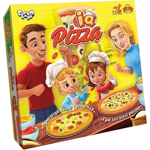 Настільна розважальна гра Danko Toys IQ Pizza укр (10) G-IP-01U (2000903761624) - фото 1