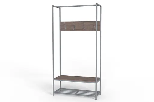 Вішалка модульна підлогова Ferrum-decor Треліс 13 180x90x38 сірий ДСП Дуб Сонома Трюфель 16мм (FRD-104341) - фото 3