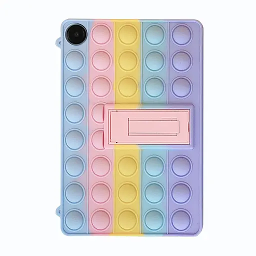 Чохол SoftGel Kids дитячий pop-it Samsung Galaxy Tab A9 8.7 SM X110 X115 Веселка Фіолетовий - фото 2
