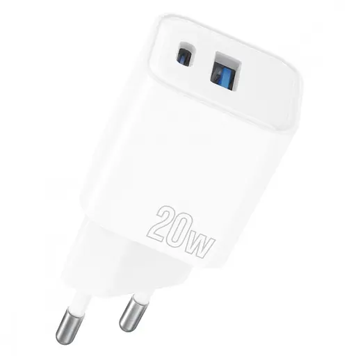 СЗУ Proove Silicone Power Plus 20W USB-C + USB-A White (WCSP2011002)