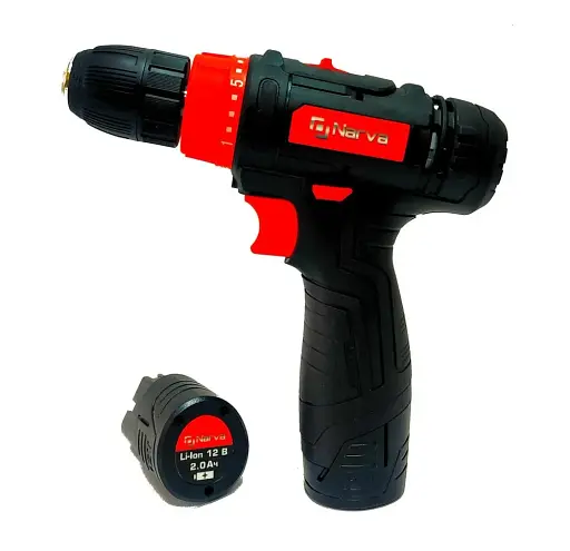 Шуруповерт аккумуляторный Narva NCD-12 кейс 2 Ah 12 В 2 АКБ и ЗУ 30412 - фото 4