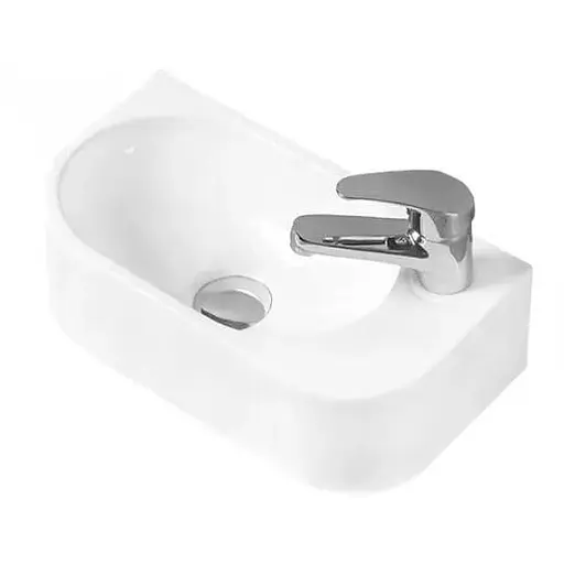 Умивальник Mexen Viera правий накладний підвісний MEX-21274000R, Білий - фото 1