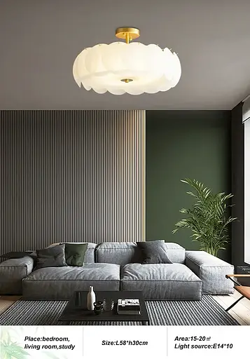 Светодиодная люстра Лилия 5012 (Золотая) - фото 3