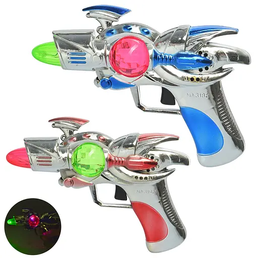 Пистолет, 16 см, звук, свет, 17x11x2 см (в ассортименте) - фото 2