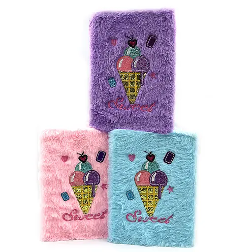 Блокнот пухнастий Sweet, А5, 80 аркушів, клітинка, 70 г/м², жовтий - фото 2