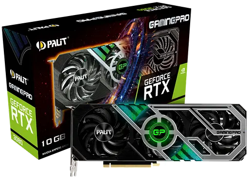 Відеокарта Palit GeForce RTX 3080 GamingPro (NED3080019IA-132AA)