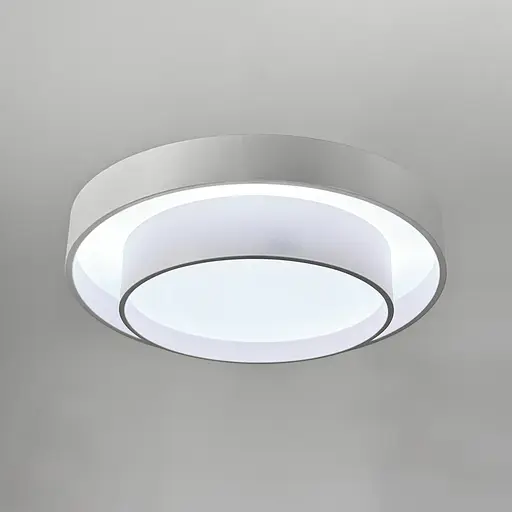 Люстра стельова у білому металевому корпусі Ø 50 см | Line F | Арт. MJ234-500 WT - фото 6